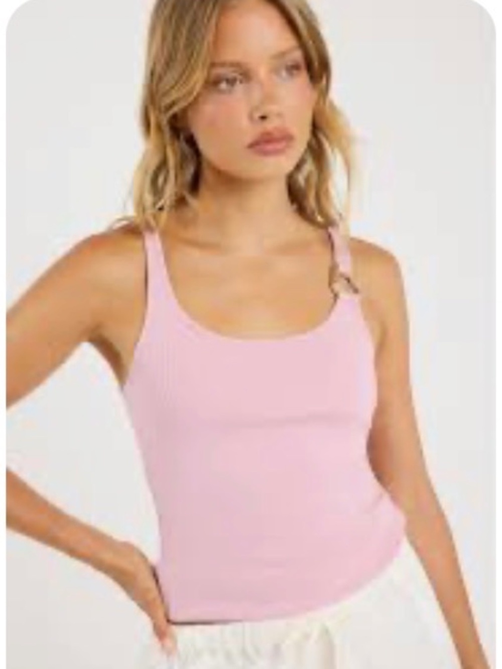⭐️Galita Blish Pink Ribbed Tank - size S